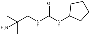 Urea, N-(2-amino-2-methylpropyl)-N'-cyclopentyl- Structural