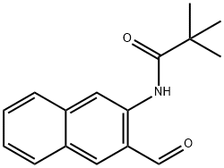 Propanamide, N-(3-formyl-2-naphthalenyl)-2,2-dimethyl- Structural