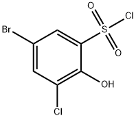Benzenesulfonyl chloride, 5-bromo-3-chloro-2-hydroxy- Structural