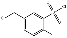 Benzenesulfonyl chloride, 5-(chloromethyl)-2-fluoro- Structural