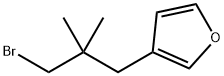 Furan, 3-(3-bromo-2,2-dimethylpropyl)- Structural