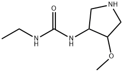 Urea, N-ethyl-N'-(4-methoxy-3-pyrrolidinyl)- Structural