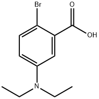 Benzoic acid, 2-bromo-5-(diethylamino)- Structural
