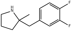 Pyrrolidine, 2-[(3,4-difluorophenyl)methyl]-2-methyl- Structural