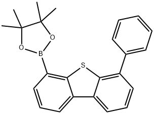 Dibenzothiophene, 4-phenyl-6-(4,4,5,5-tetramethyl-1,3,2-dioxaborolan-2-yl)- Structural