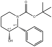 1-Piperidinecarboxylic acid, 3-hydroxy-2-phenyl-, 1,1-dimethylethyl ester, (2R,3R)-