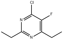 Pyrimidine, 4-chloro-2,6-diethyl-5-fluoro- Structural