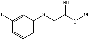 Ethanimidamide, 2-[(3-fluorophenyl)thio]-N-hydroxy- Structural
