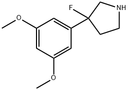 Pyrrolidine, 3-(3,5-dimethoxyphenyl)-3-fluoro- Structural