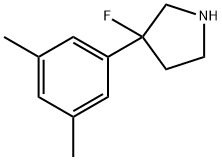 Pyrrolidine, 3-(3,5-dimethylphenyl)-3-fluoro- Structural