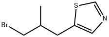 Thiazole, 5-(3-bromo-2-methylpropyl)- Structural