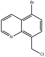 Quinoline, 5-bromo-8-(chloromethyl)- Structural