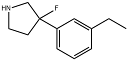 Pyrrolidine, 3-(3-ethylphenyl)-3-fluoro- Structural