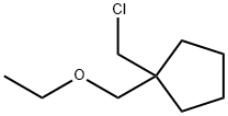 Cyclopentane, 1-(chloromethyl)-1-(ethoxymethyl)- Structural