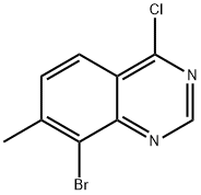 Quinazoline, 8-bromo-4-chloro-7-methyl- Structural