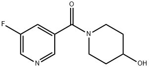 Methanone, (5-fluoro-3-pyridinyl)(4-hydroxy-1-piperidinyl)- Structural