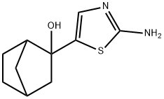 Bicyclo[2.2.1]heptan-2-ol, 2-(2-amino-5-thiazolyl)- Structural