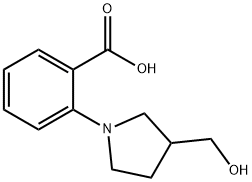 Benzoic acid, 2-[3-(hydroxymethyl)-1-pyrrolidinyl]- Structural