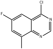 Quinazoline, 4-chloro-6-fluoro-8-methyl- Structural