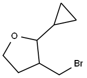 Furan, 3-(bromomethyl)-2-cyclopropyltetrahydro- Structural