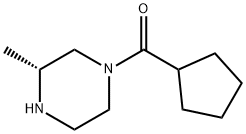 cyclopentyl((R)-3-methylpiperazin-1-yl)methanone Structural