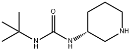Urea, N-(1,1-dimethylethyl)-N'-(3R)-3-piperidinyl- Structural