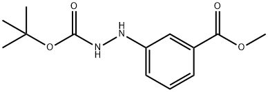 Hydrazinecarboxylic acid, 2-[3-(methoxycarbonyl)phenyl]-, 1,1-dimethylethyl ester Structural