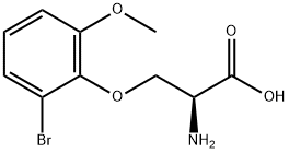 O-(2-Bromo-6-methoxyphenyl)-L-serine Structural