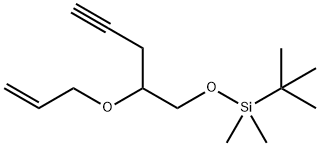 Silane, (1,1-dimethylethyl)dimethyl[[2-(2-propen-1-yloxy)-4-pentyn-1-yl]oxy]- Structural