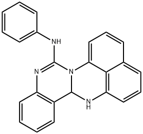 Quinazolino[3,4-a]perimidin-6-amine, 14,14a-dihydro-N-phenyl- Structural