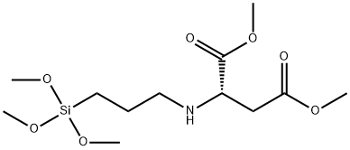 L-Aspartic acid, N-[3-(trimethoxysilyl)propyl]-, 1,4-dimethyl ester Structural