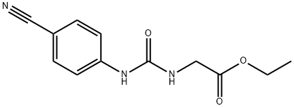 Glycine, N-[[(4-cyanophenyl)amino]carbonyl]-, ethyl ester Structural