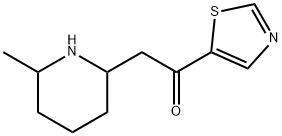 Ethanone, 2-(6-methyl-2-piperidinyl)-1-(5-thiazolyl)- Structural