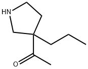 Ethanone, 1-(3-propyl-3-pyrrolidinyl)- Structural