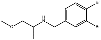 Benzenemethanamine, 3,4-dibromo-N-(2-methoxy-1-methylethyl)- Structural