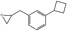 Oxirane, 2-[(3-cyclobutylphenyl)methyl]- Structural
