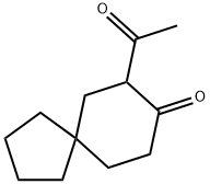 Spiro[4.5]decan-8-one, 7-acetyl- Structural