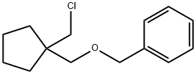 Benzene, [[[1-(chloromethyl)cyclopentyl]methoxy]methyl]- Structural