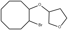 Furan, 3-[(2-bromocyclooctyl)oxy]tetrahydro- Structural