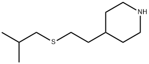 Piperidine, 4-[2-[(2-methylpropyl)thio]ethyl]- Structural