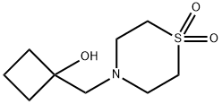 Cyclobutanol, 1-[(1,1-dioxido-4-thiomorpholinyl)methyl]- Structural