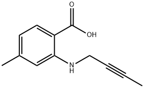 Benzoic acid, 2-(2-butyn-1-ylamino)-4-methyl- Structural