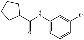 Cyclopentanecarboxamide, N-(4-bromo-2-pyridinyl)- Structural
