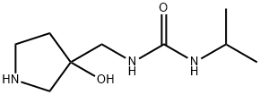 Urea, N-[(3-hydroxy-3-pyrrolidinyl)methyl]-N'-(1-methylethyl)- Structural