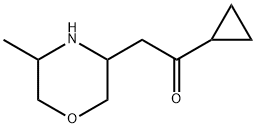 Ethanone, 1-cyclopropyl-2-(5-methyl-3-morpholinyl)- Structural