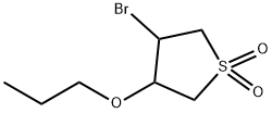Thiophene, 3-bromotetrahydro-4-propoxy-, 1,1-dioxide Structural