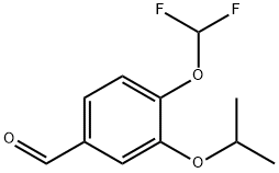 Benzaldehyde, 4-(difluoromethoxy)-3-(1-methylethoxy)- Structural