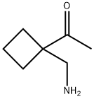 Ethanone, 1-[1-(aminomethyl)cyclobutyl]- Structural