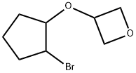 Oxetane, 3-[(2-bromocyclopentyl)oxy]- Structural