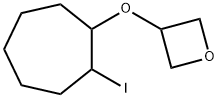 Oxetane, 3-[(2-iodocycloheptyl)oxy]- Structural